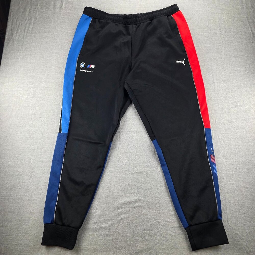 PUMA Bmw Motorsport Mt7 Sweatpants Mens Blue Casual Athletic Bottoms XL  535860